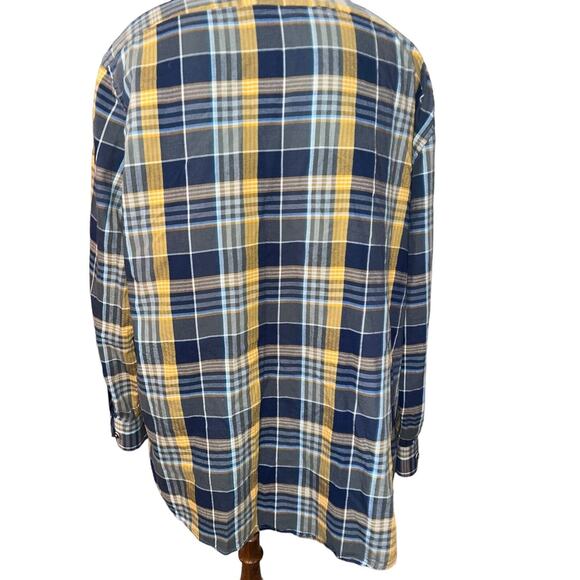 EUC Men's Casa Moda Casual Fit Shirt Size XXL Long Sleeve Plaid Pocket - Picture 2 of 13